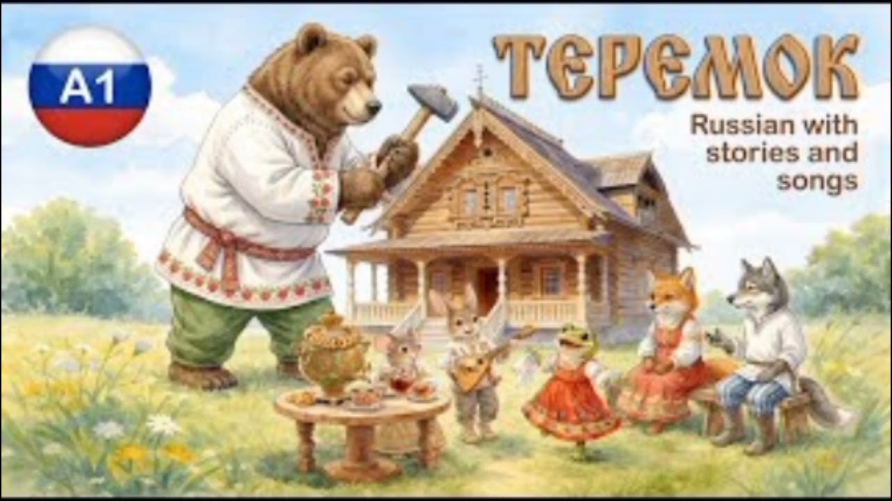 Teremok / Теремок – A Classic Russian Folk Tale with Songs 🎵 | Learn Russian A1