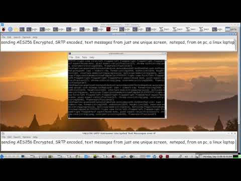 Send AES256 encrypted, SRTP encoded, text messages OVER ip using NOTEPAD & these Gstreamer PIPELINEs