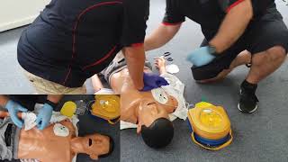 Hands Only CPR and Samaritan 360P PAD Defibrillator