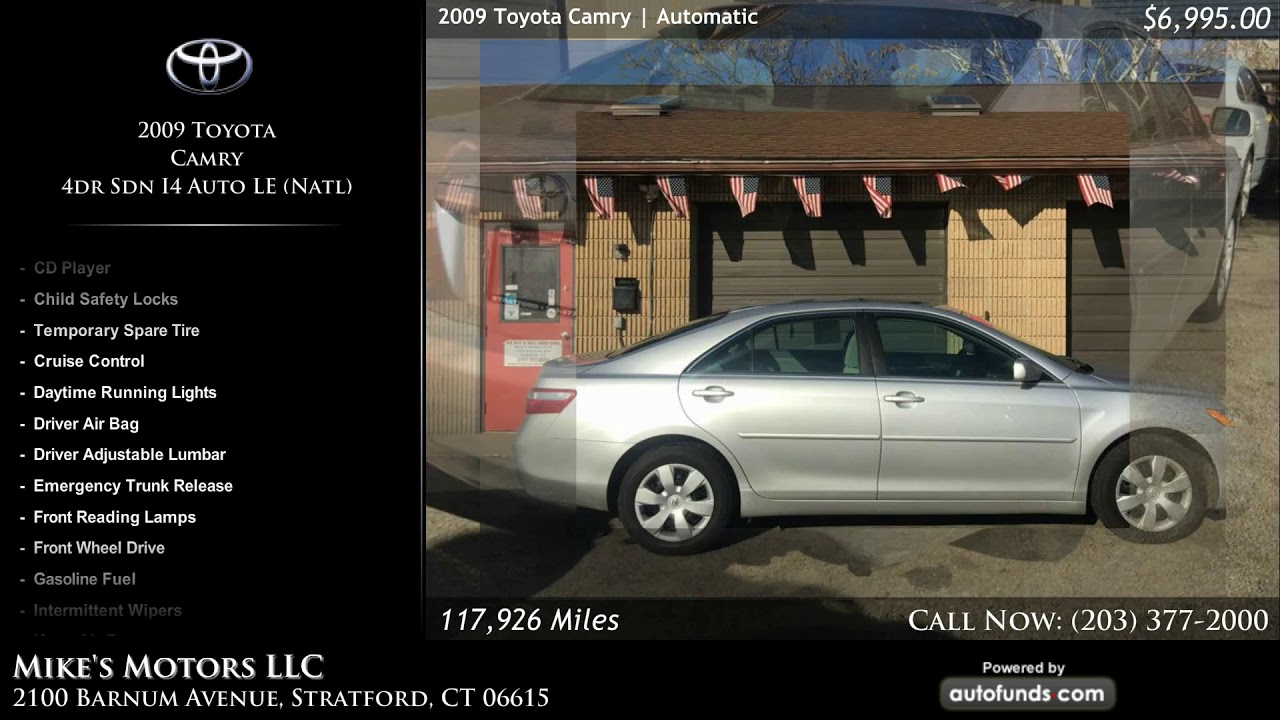Used 2009 Toyota Camry Mike's Motors LLC, Stratford, CT YouTube