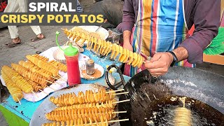 Spiral Crispy Fried Potato | Peshawar | Pakistan | Laeeq Films