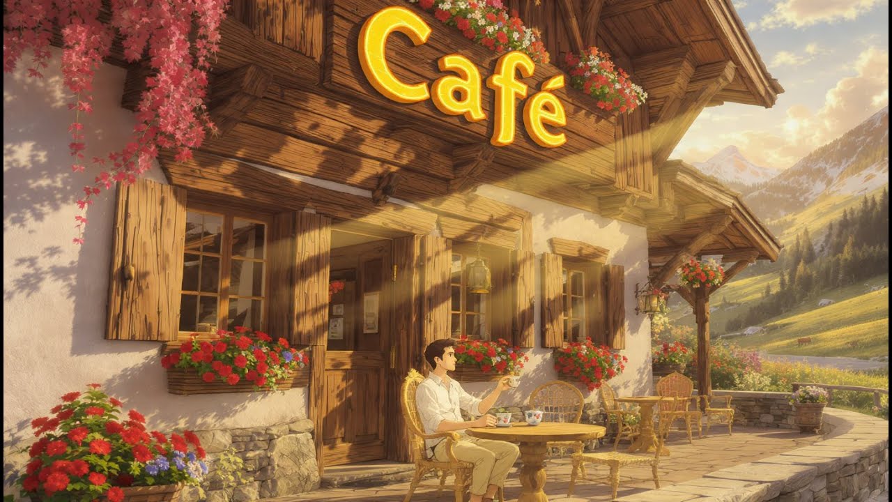 Quiet Rainy Cafe | Background Music for Productivity