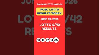 Information LOTTO 6/42 DRAW RESULTS TODAY JUNE 02, 2026 Update