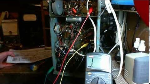 Antique Tube Radio Canadian PYE 39 Video #5 - Troubleshooting Low B+