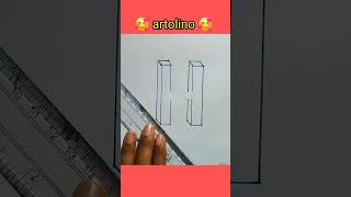 How to draw 3D image H alphabet  very easily #art #short #easydrawing #art #viral