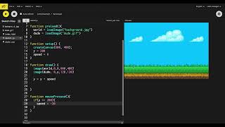 Jumping in p5.js