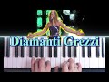 Diamanti Grezzi  Sanremo 2024 la canzone di Clara note per Piano, Pianoforte, Pianola, Tastiera