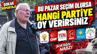 Bu pazar seçim olsa hangi partiye oy verirsiniz? ŞOK sonuçlar