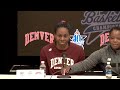 2022 #SummitWBB Quarterfinals - No. 8 Denver Pioneers Postgame Interview