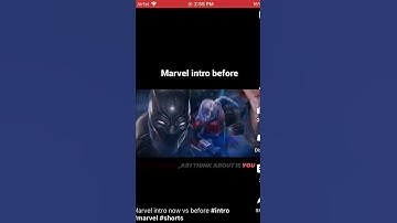 Marvel intro now vs Then