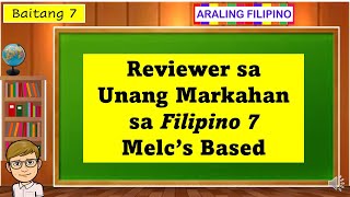 MELC's Based Maikling Pagsusulit-Unang Markahan sa Filipino 7 MELC's Based Maikling Pagsusulit-Unang Markahan sa Filipino 7