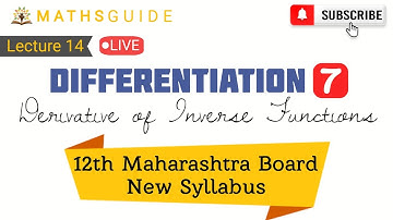 Differentiation Exercise 1.2 | Class 12 Maharashtra Board New Syllabus