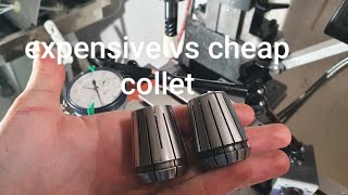 quick tool run out test - cheap vs expensive er32 collet (green bt30 spindle)