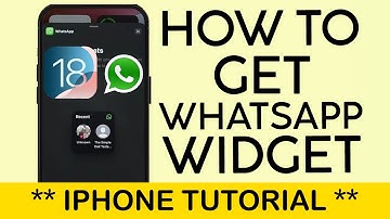 How to Add Whatsapp Widget to IPhone 16 Home Screen iOS 18 2024