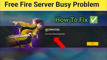 Server Busy Please Try Again Later Free Fire Max | Free Fire Max Server Busy Please Try Again Later