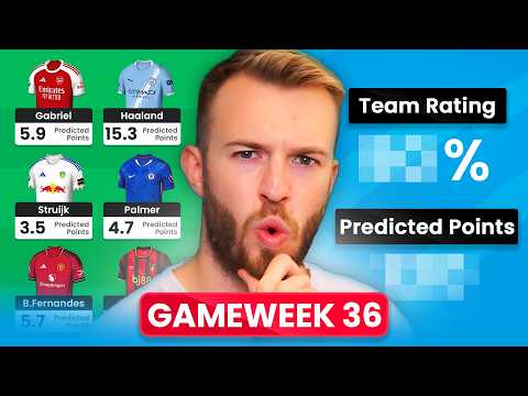 SAKA AND CHERKI IN!? | MY FPL DGW36 TEAM SELECTION | FPL 2025/26