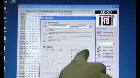 Video to write key with AK90+ BMW Key Programmer for all BMW EWS （1）