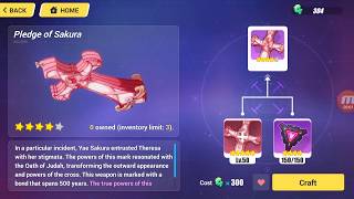 Crafting Pledge Of Sakura - Honkai Impact 3 Theresa Rondos Cross