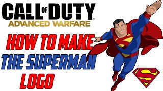 Call Of Duty Advanced Warfare  Call of Duty Advanced Warfare Superman Logo Emblem Tutorial
