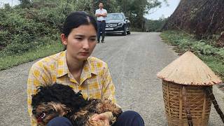 The homeless girl catches turtles to sell at the market; she rescues a dog from an abusive drunk man