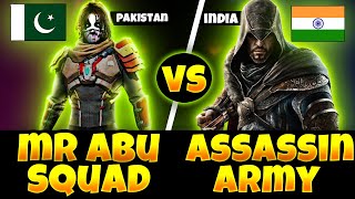 MR ABU SQUAD Vs Assassins ARMY, PAK Vs IND Free Fire, Public Demand