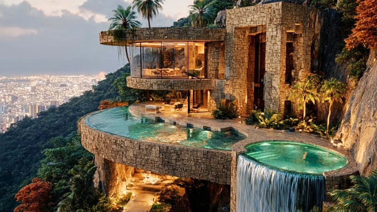 Magnifique Villa de Luxe Sculptée dans la Montagne ~ Visite complète Exceptionnelle