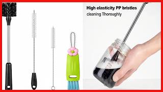 ToGeeKa 4 Pack Bottle Brush Set – Deep Clean Every Bottle and Straw