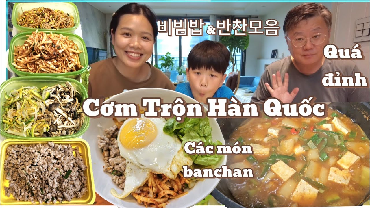 Combo Cơm trộn và các món ăn kèm Hàn Quốc Canh tương đậu cực phẩm