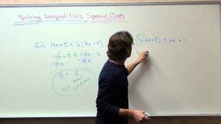 Free Math Lessons Solving Inequalities Special Cases Free Hack For Solving Linear Inequalities With Ease