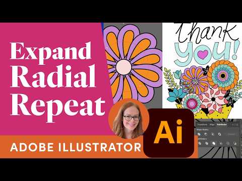 How to Expand a Radial Repeat in Illustrator and Fix Overlap