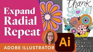 How to Expand a Radial Repeat in Illustrator and Fix Overlap