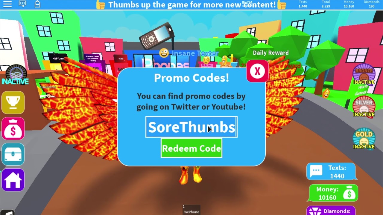 All New Texting Simulator Codes Roblox Youtube - all codes for roblox texting simulator