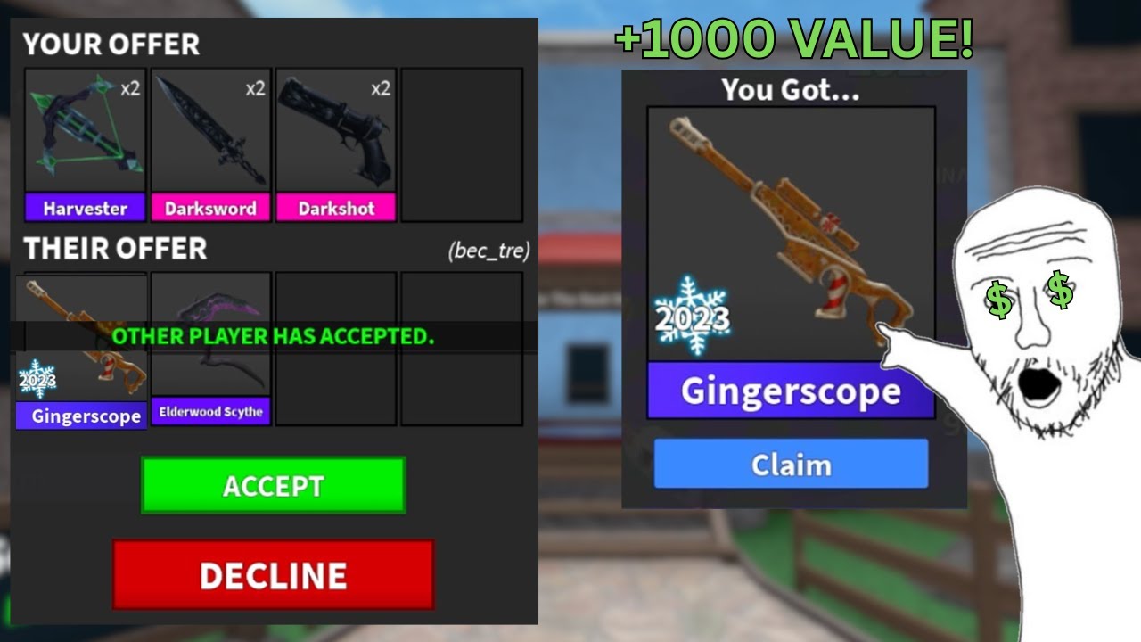 Я получил +10 000 долларов прибыли от торговли в MM2!!