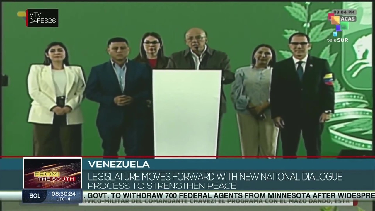 Venezuela National Assembly announces progress in guaranteeing peaceful coexistence in the country