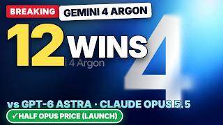 BREAKING: Gemini 4 Argon Beats GPT-6 & Claude on 12 Tests (Half Opus Price)