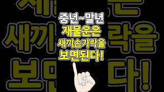 [손금 재물선] 다른 것 다 필요 없다, 새끼손가락 밑 이곳을 보면 중년~말년에 좋은손금을 한눈에 알 수 있…