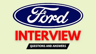 Top 25 Ford Interview Questions and Answers | Ford Interview Preparation 2026
