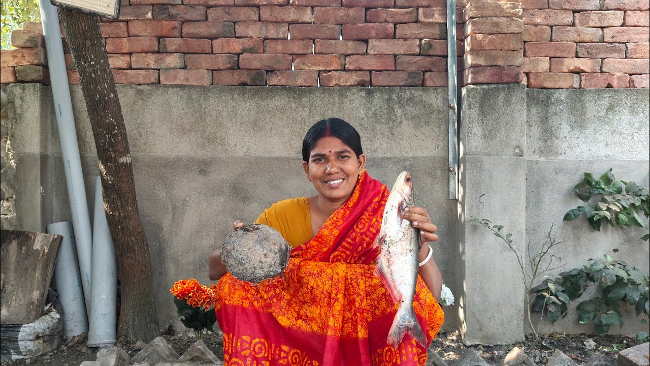 সুন্দরবনের ওল দিয়ে টেংরা মাছ রান্না করলাম।। খাওয়া হলো না।।