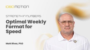 Weekly Speed Training Program and Format for Optimal Sprint Development | Matt Rhea, PhD