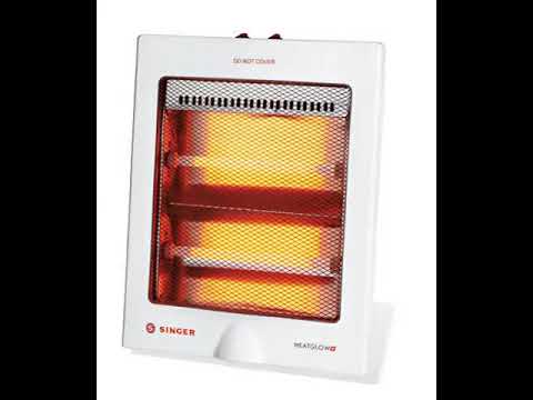 Best Singer Quartz Heat Glow Plus 800-Watt Room Heater (White) - YouTube