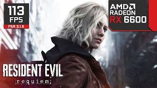 Resident Evil Requiem - RX 6600 - FSR 3.1.5 & FG OFF/ON - FPS Test