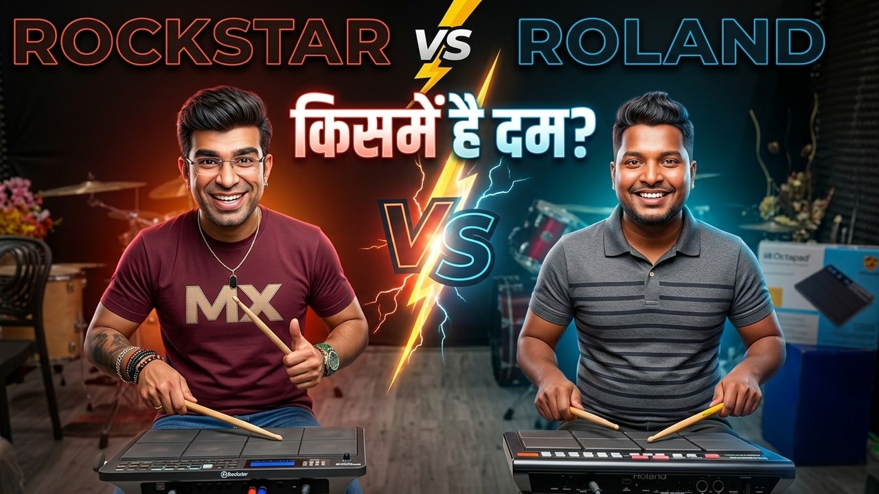 Rockstar Roland ROCKSTAR vs ROLAND | कौनसा Octapad सबसे अच्छा है? | Janny Dholi - YouTube
