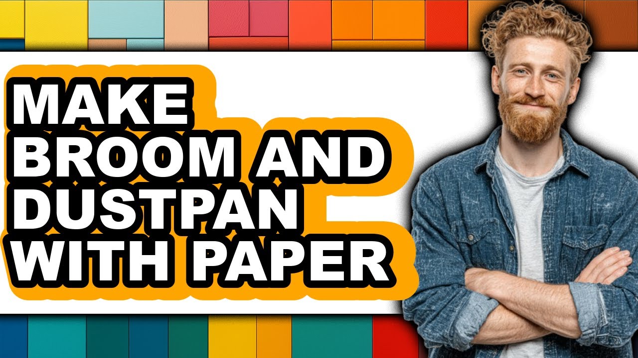 How To Make Broom And Dustpan With Paper - Step By Step