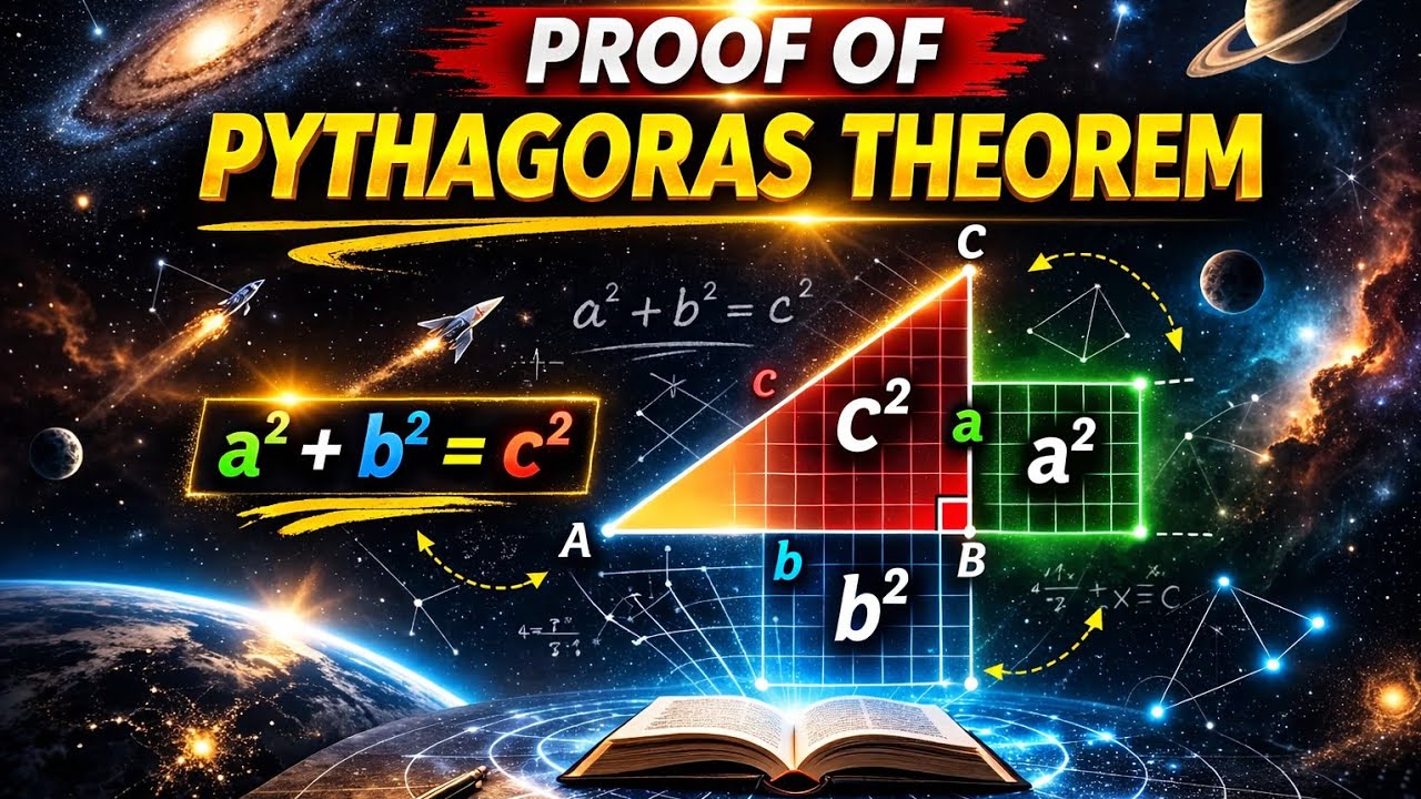 Class 10 Maths Proof of Pythagoras Theorem #maths #pythagoras_theorem #education #mathstricks 