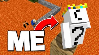Minecraft But Lava Rises Every Second...