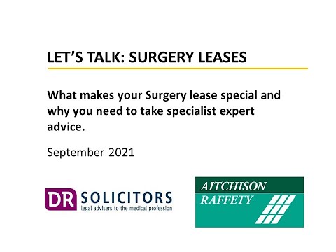 Let's Talk about Surgery Leases - video from AR Group
