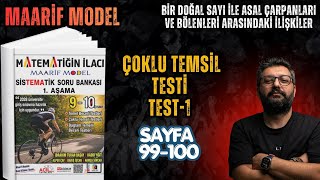 🎯 Matematiğin İlacı | Maarif Modeli: Asal Çarpanlar ve Bölenler | Çoklu Temsil Test 1 Çözümü