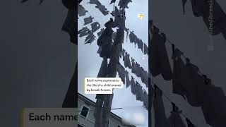 Artwork In Italy Names 20,000 Children Killed in Gaza