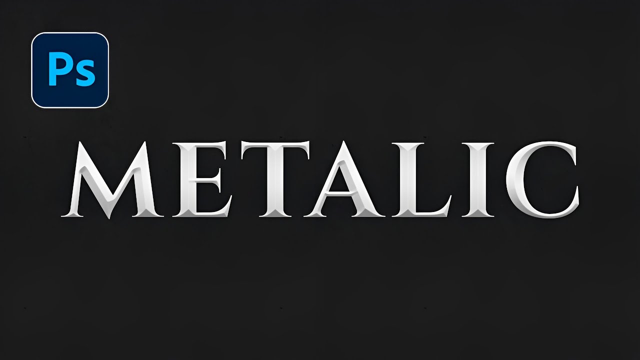 Metallic Text After Effects Tutorial Metallic text effect photoshop | Text effect in photoshop tutorial ...
