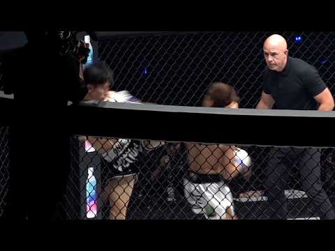 【ONE 試合映像】吉成名高、流血しながらも神業ハイキックでKO勝利！マスドールを撃破し防衛成功『ONE SAMURAI 4』リング映像
